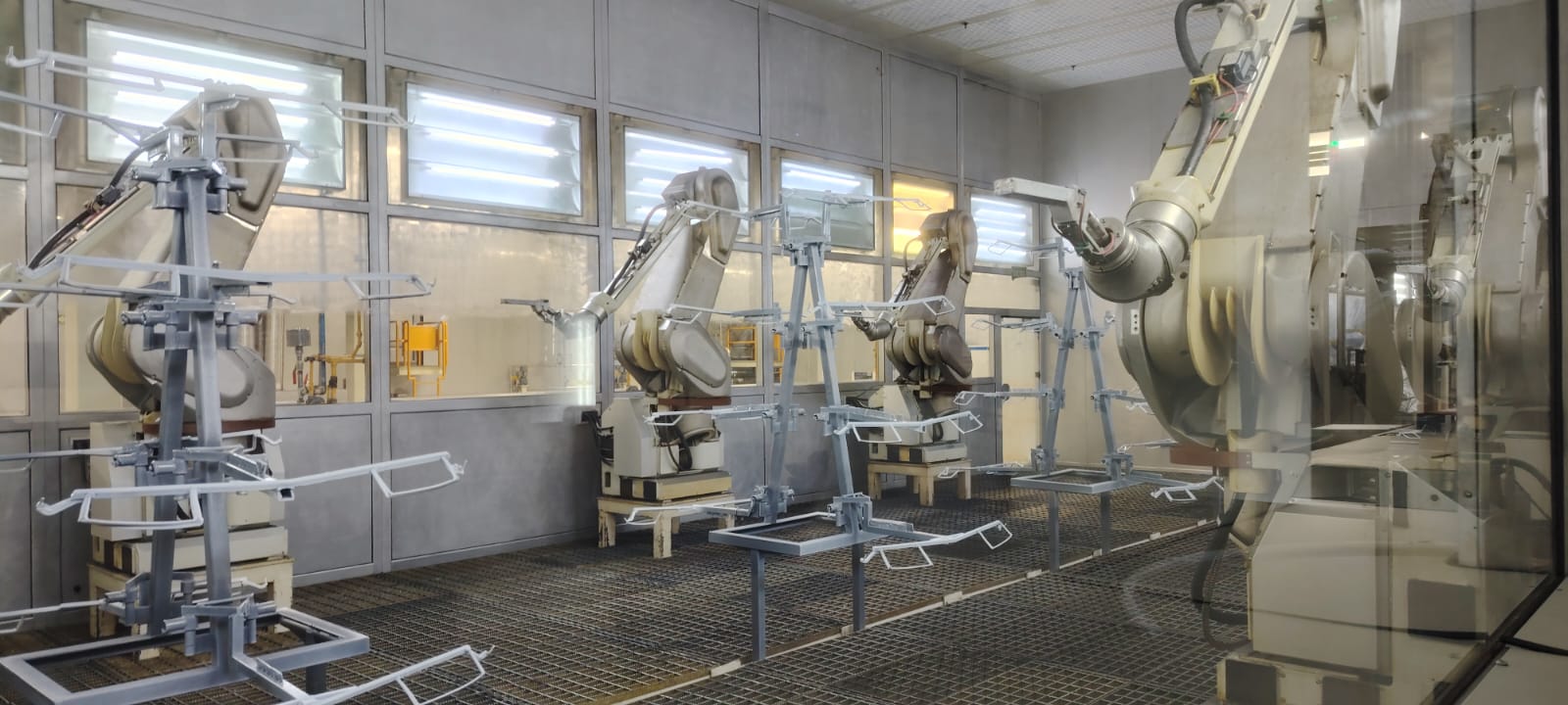 Sala de robots industriales